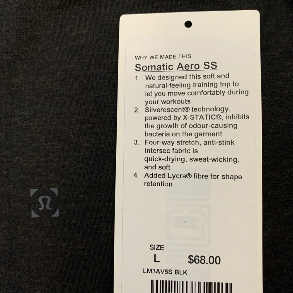 LuluLemon Somatic Aero Short Sleeve
